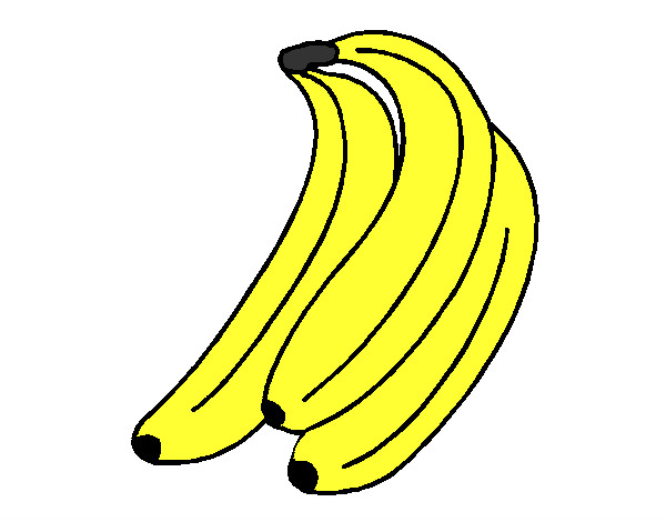 Desenho Plátanos pintado por viviane