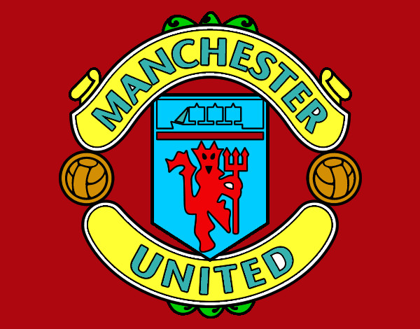 Desenho Emblema do Manchester United pintado por LAGARINHOS