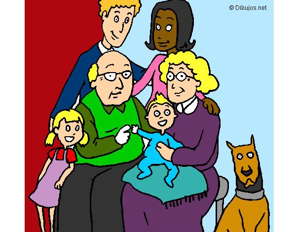 Desenho Família pintado por Verlu