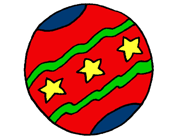 Desenho Bola grande pintado por Dish