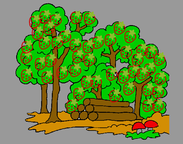 Desenho Bosque pintado por Guto