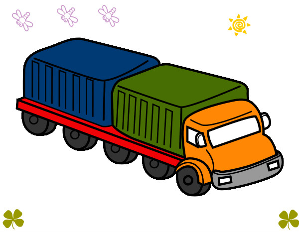 Desenho Caminhão largura pintado por Guto