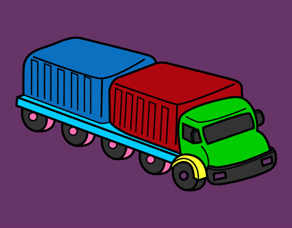 Desenho Caminhão largura pintado por murillo