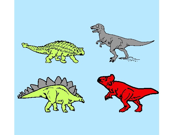 Desenho Dinossauros de terra pintado por Pedromoura