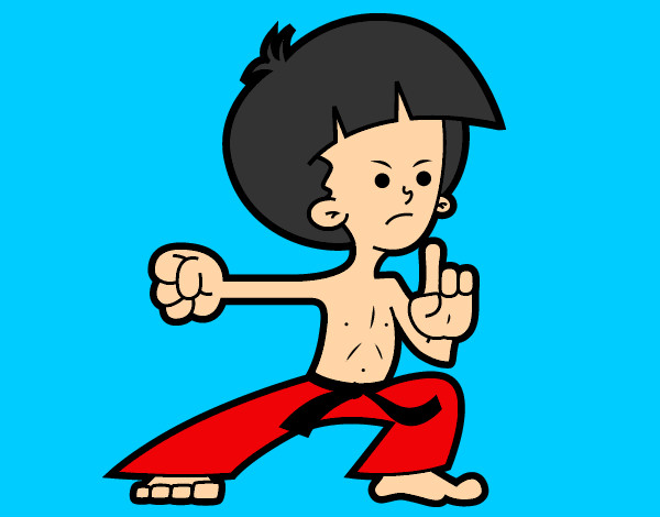 Desenho Lutador de kung-fu pintado por davjdj