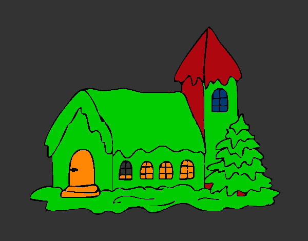 Desenho Casa pintado por rafael