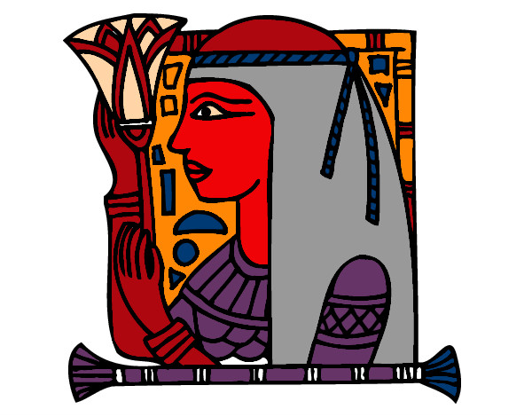 Desenho Cleopatra pintado por rafael