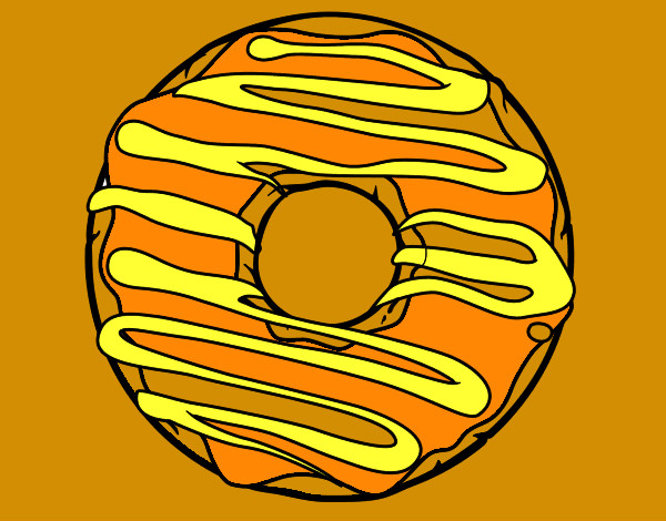Desenho Donut pintado por vick