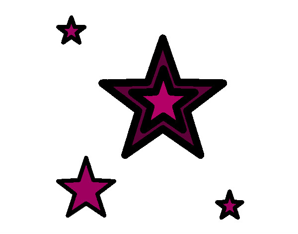 Desenho Estrela pintado por Kharyn