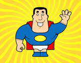 Desenho Saudação de super-heróis pintado por maiana2000
