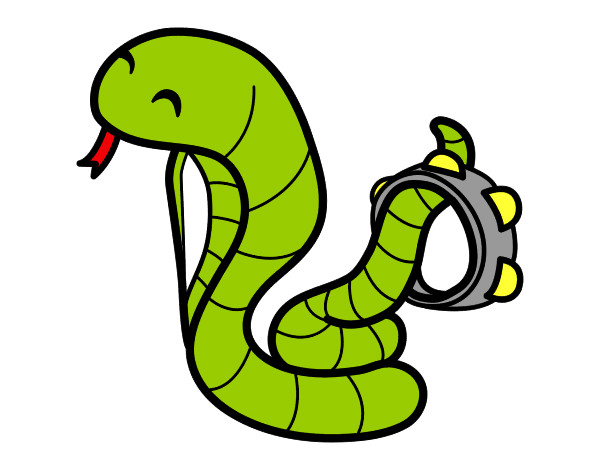 Desenho de Cobra venenosa para Colorir - Colorir.com