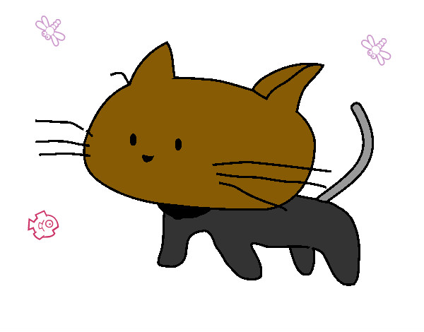 Desenho Cria de gato pintado por Ruben