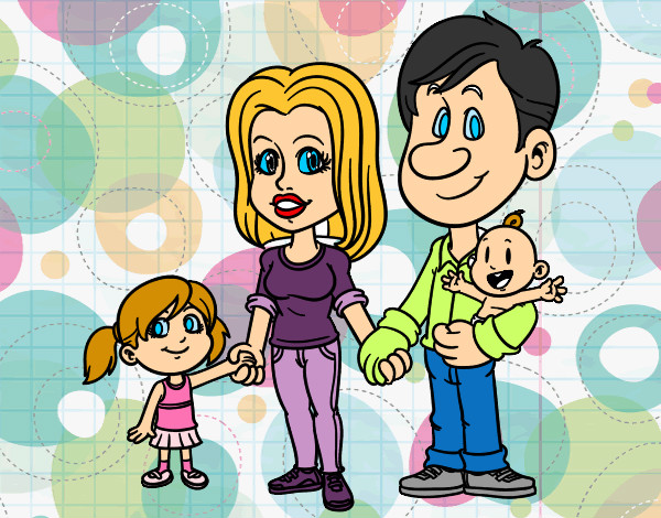 Desenho Família feliz pintado por AnaAlves14