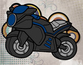 Desenho Moto esportiva pintado por godim