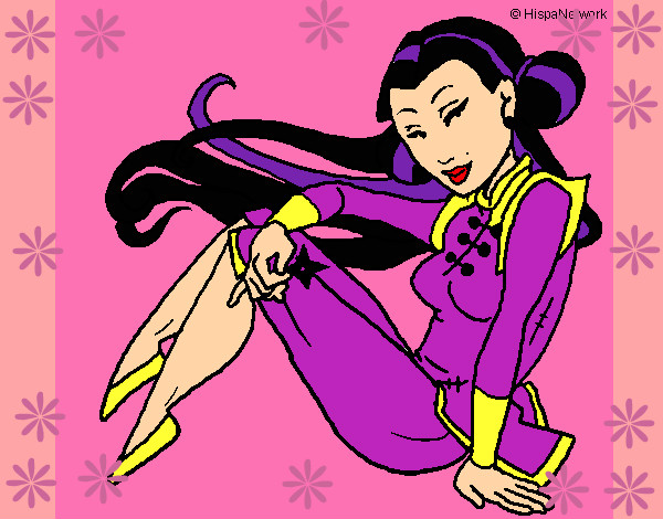 Desenho Princesa ninja pintado por nayarinha