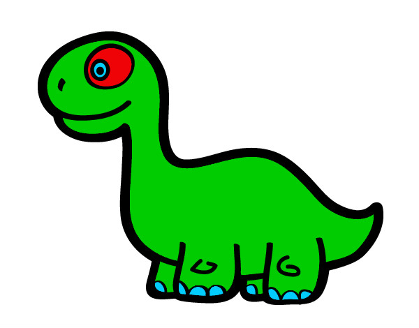 Desenho de Dinossauro Diplodoco pintado e colorido por Usuário não  registrado o dia 04 de Março do 2019