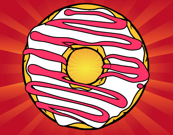 Desenho Donut pintado por emozinha