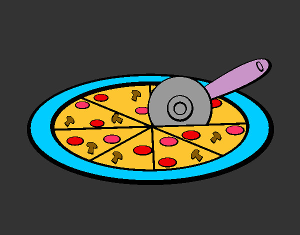 Desenho Pizza pintado por emozinha