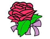 Desenho Rosa, flor pintado por thiffany