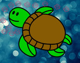 Desenho Tartaruga nadando pintado por Ruben