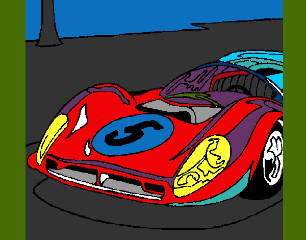 Desenho Automóvel número 5 pintado por caiosz