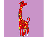 Desenho Girafa pintado por gabii