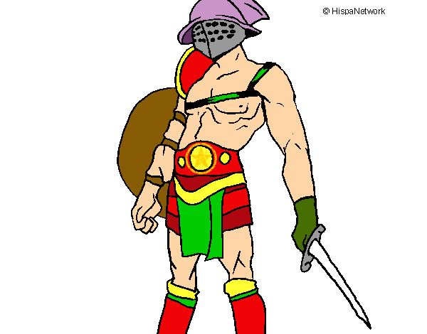 Desenho Gladiador pintado por LucasEvans