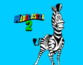 Desenho Madagascar 2 Marty 2 pintado por caiosz
