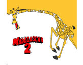 Desenho Madagascar 2 Melman 2 pintado por micaell 