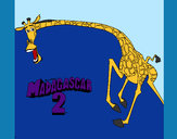Desenho Madagascar 2 Melman 2 pintado por micaell 