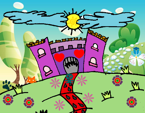 Desenho Castelo maléfico pintado por aninha10