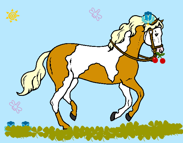 Desenho Cavalo 5 pintado por Alessandra