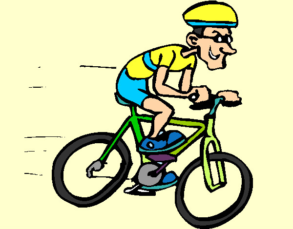 ciclista na pista