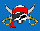 Desenho Símbolo pirata pintado por lucas603n6