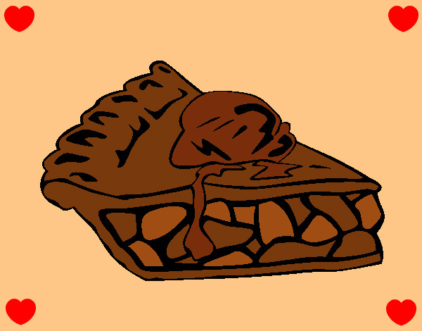 Desenho Tarte de chocolate pintado por Nate