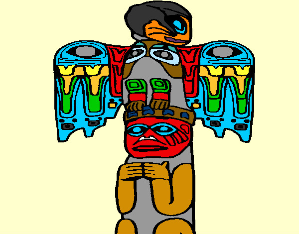 Desenho Totem pintado por MARCIO 