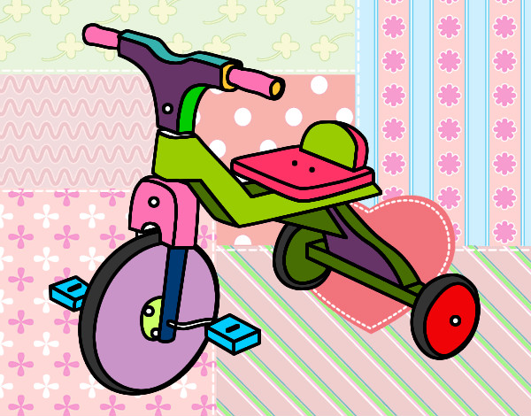 Desenho Triciclo infante pintado por aninha10