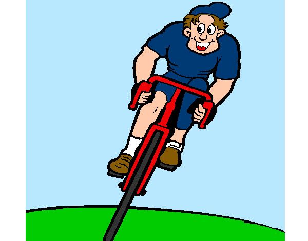 Desenho Ciclista com gorro pintado por SOFIAV
