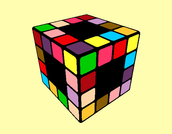 Desenho Cubo de Rubik pintado por alejandro