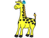Desenho Girafa 4 pintado por LadyNana