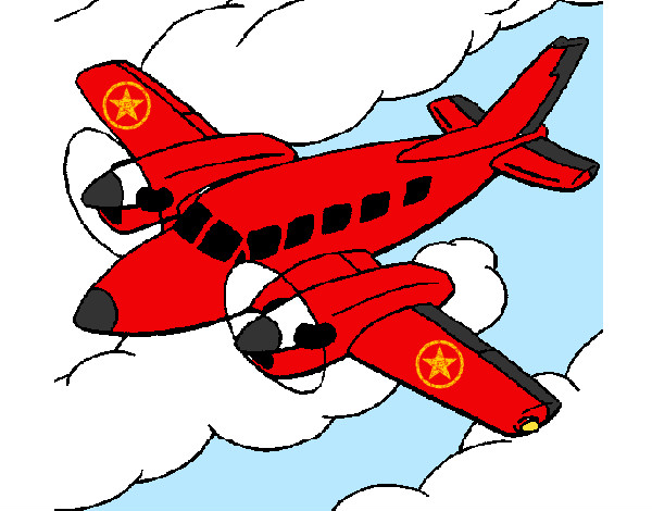 Desenho Avioneta pintado por Felipe