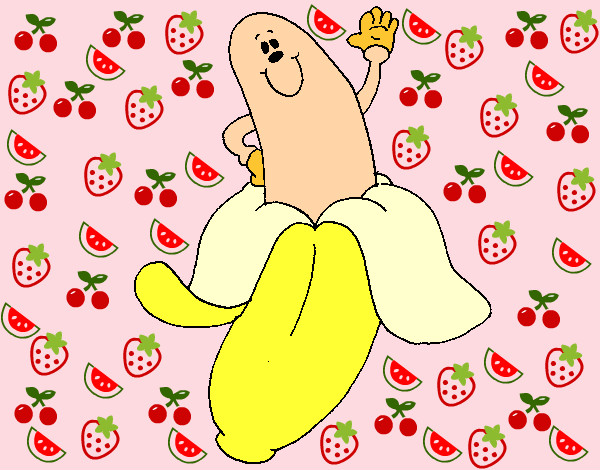 Desenho Banana pintado por rojenia