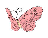 Desenho Borboleta elegante pintado por -Ariele-