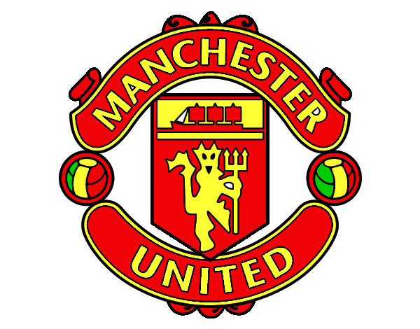 Desenho Emblema do Manchester United pintado por luquinha