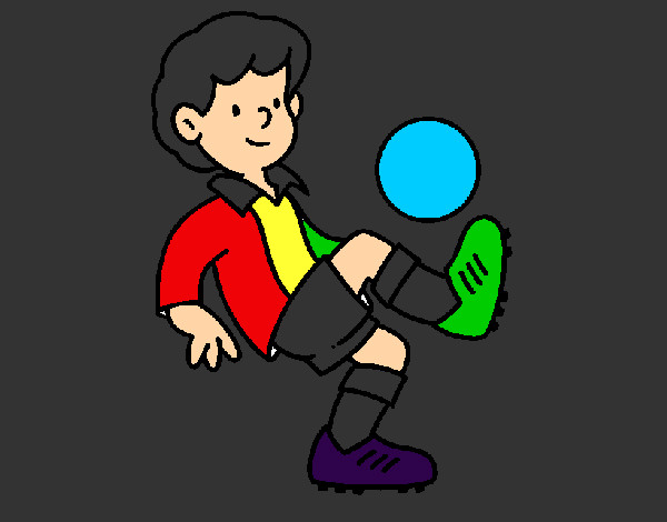 Desenho Futebol pintado por luquinha