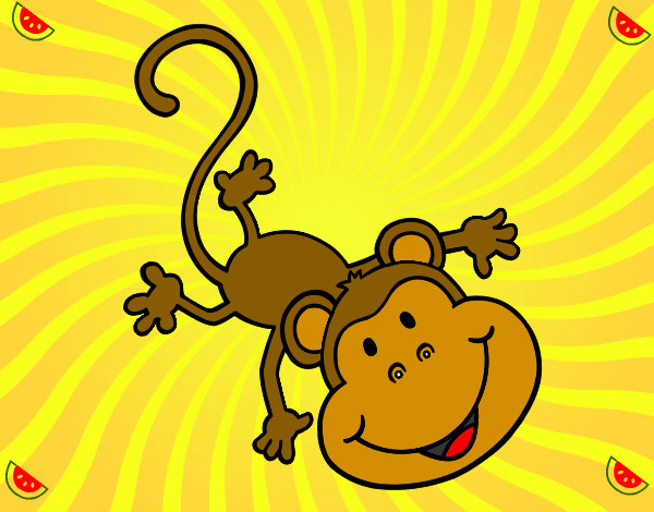 Desenho Macaco encantador pintado por redetho