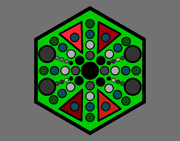 Mandala hexagonal