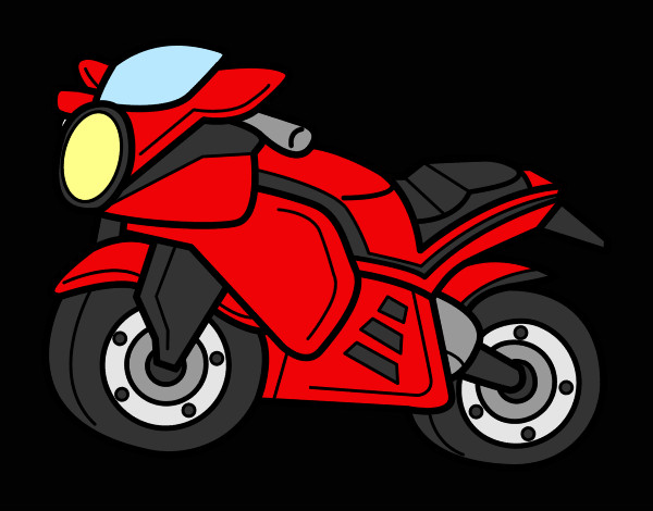Desenho Moto esportiva pintado por Felipe