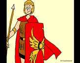 Desenho Soldado romano II pintado por Felipe