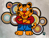 Desenho Tigre vestido pintado por tykt